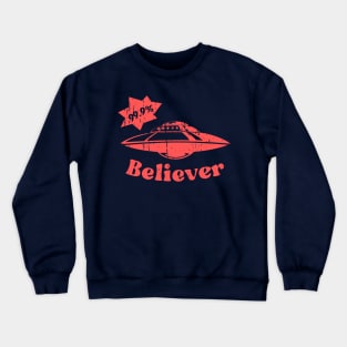 Funny UFO 99.9% Believer alien UAP Crewneck Sweatshirt